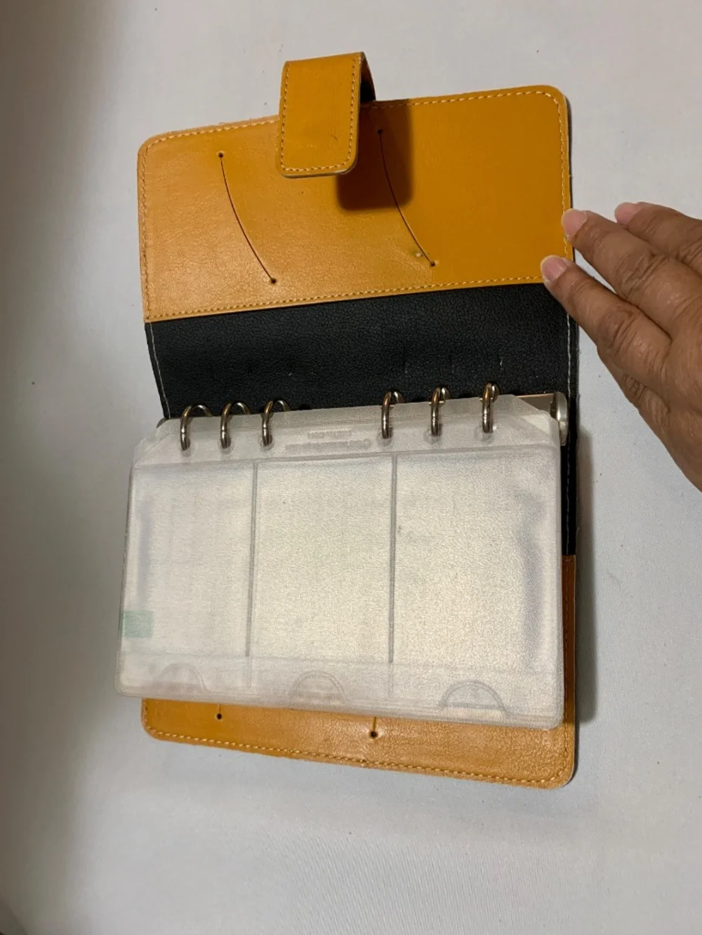 Vintage Classic Personal Planner Organizer 6 Ring - Mustard Color